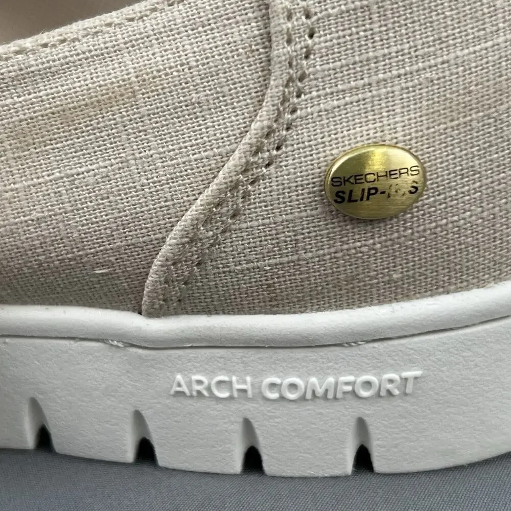 Skechers BOBS Arch Comfort Sunfest Easy Charm Mary Jane Women’s 6 Natural